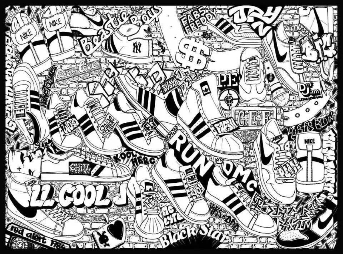 Красочный постер-раскраска