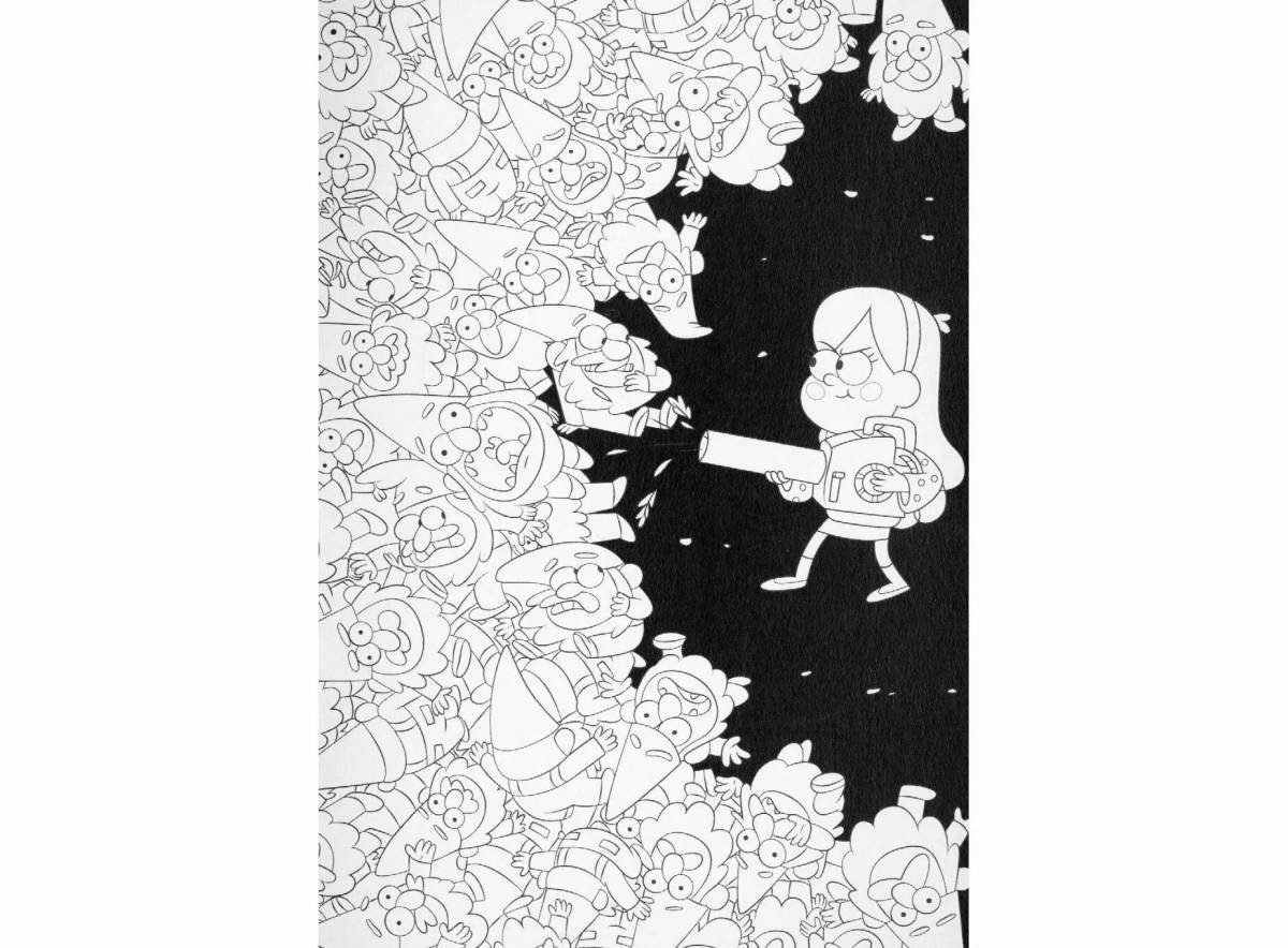 Playful coloring poster