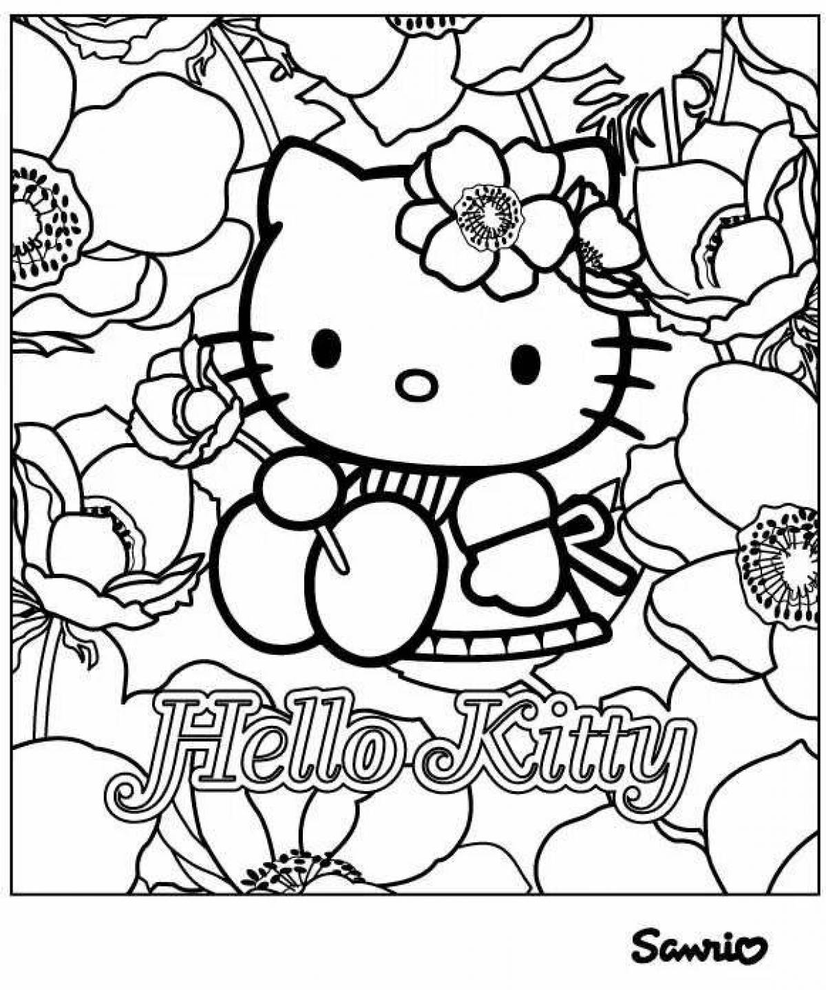 Fancy coloring poster