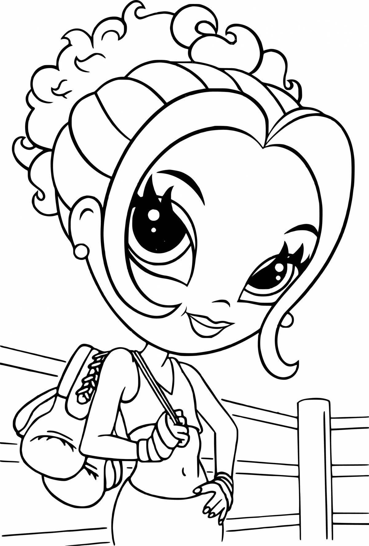 Adorable coloring book popular for girls