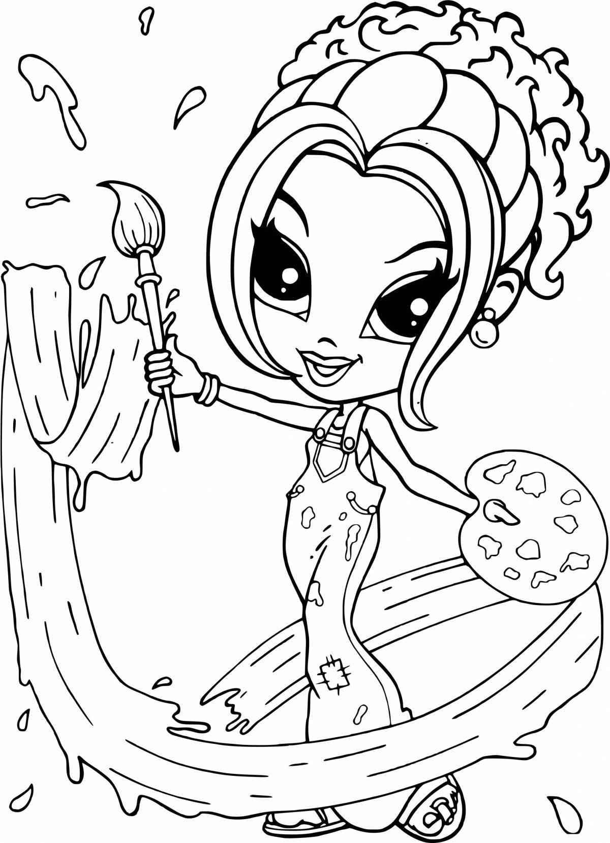 Amazing coloring pages popular with girls