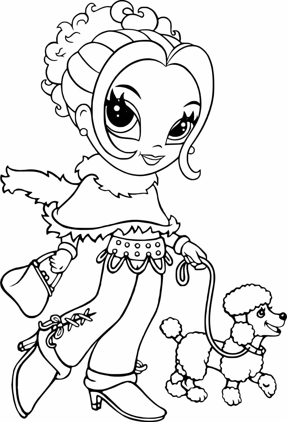 Nice coloring book popular with girls