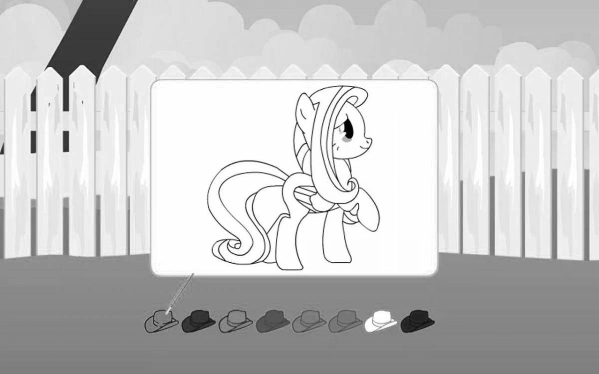 Гламурная раскраска my little pony game