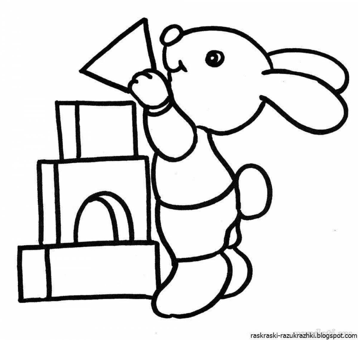 Amazing coloring pages for children's toys 2 3 years old