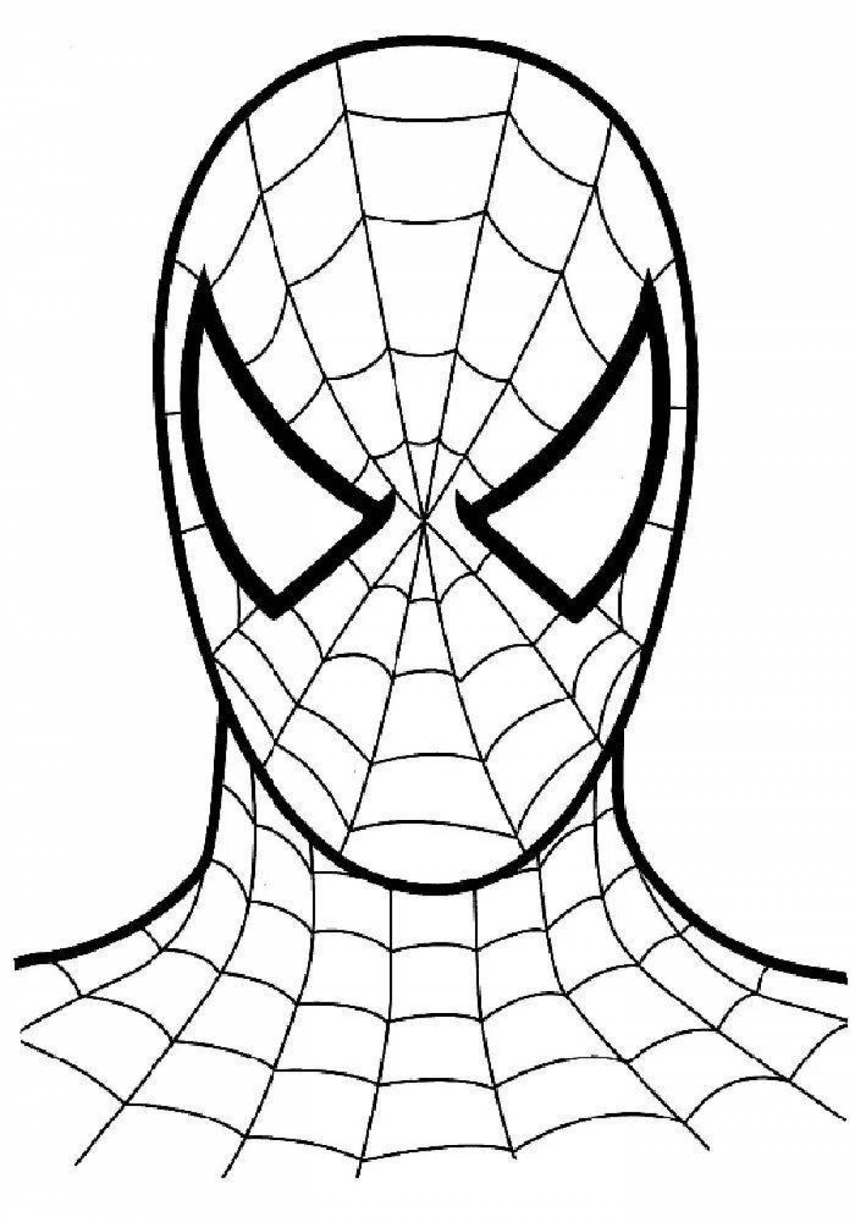 Fun coloring book of Spiderman for kids