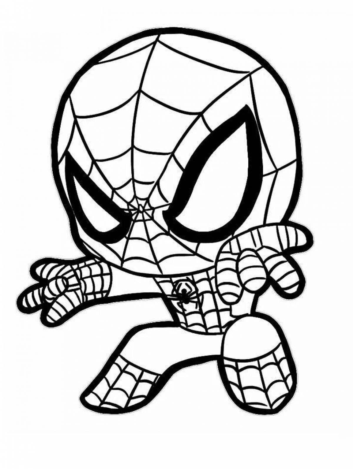 Creative spiderman coloring book for kids