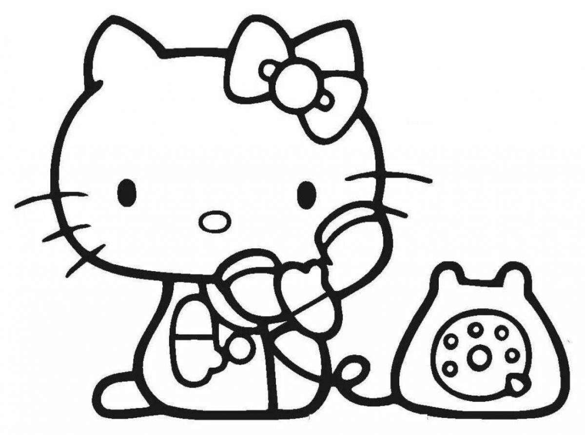 Color-frenzy hello coloring page