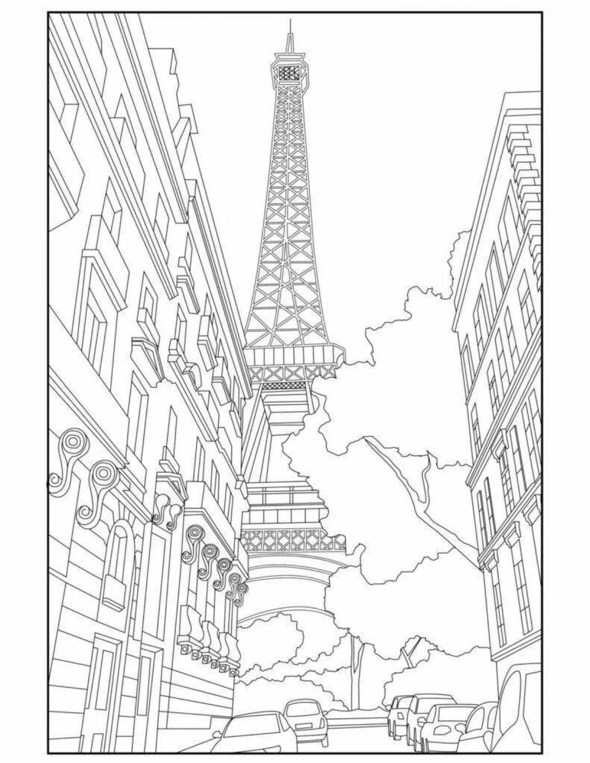 Fantastic coloring of paris