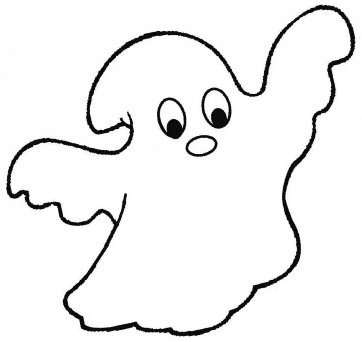Fancy coloring ghost