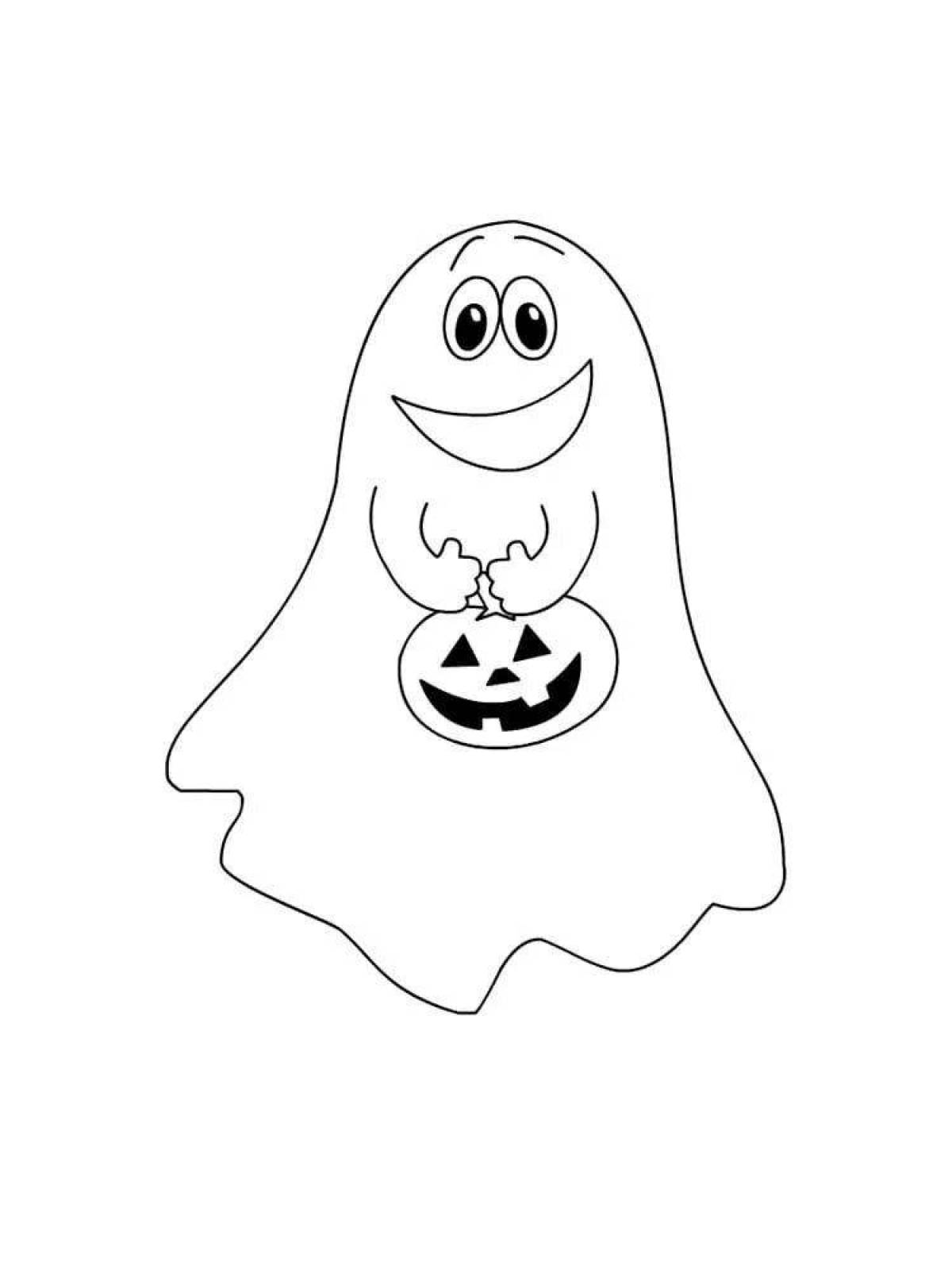 Mysterious ghost coloring book
