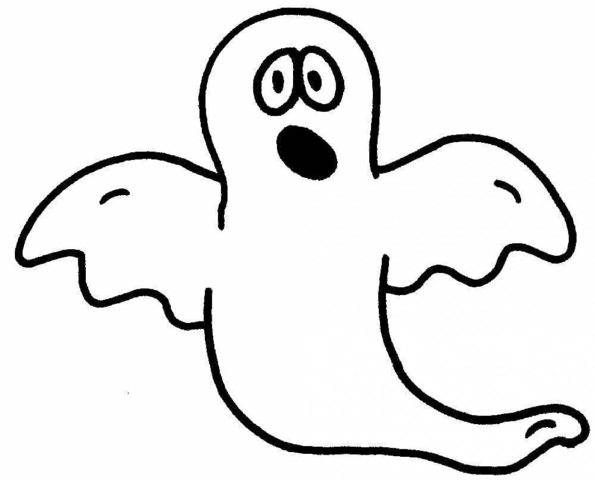 Fun coloring ghost