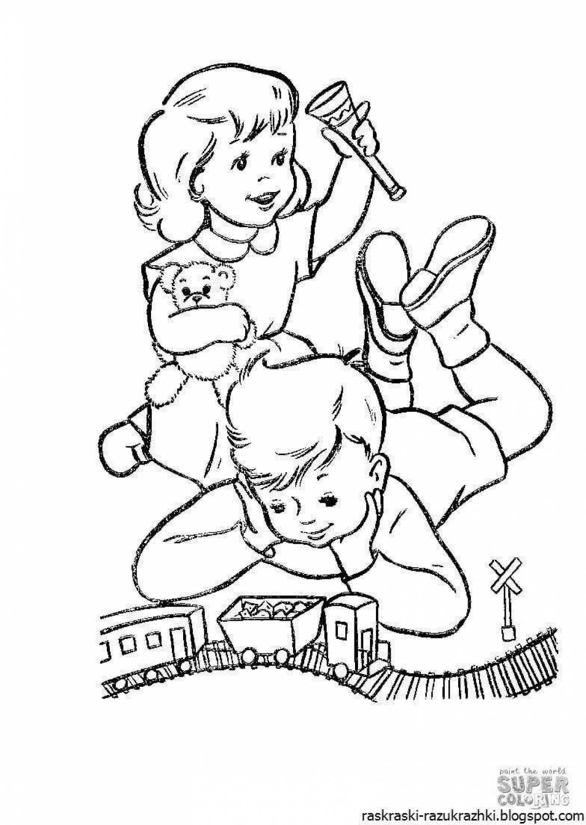 Funny children's coloring pages