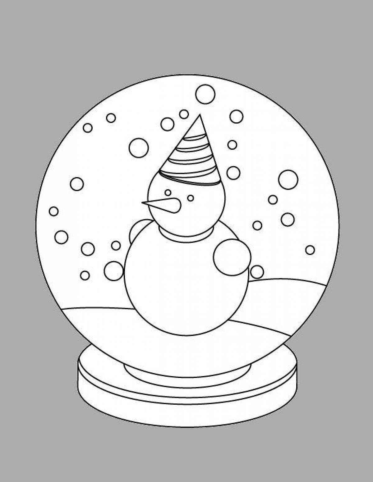 Sweet snow coloring page