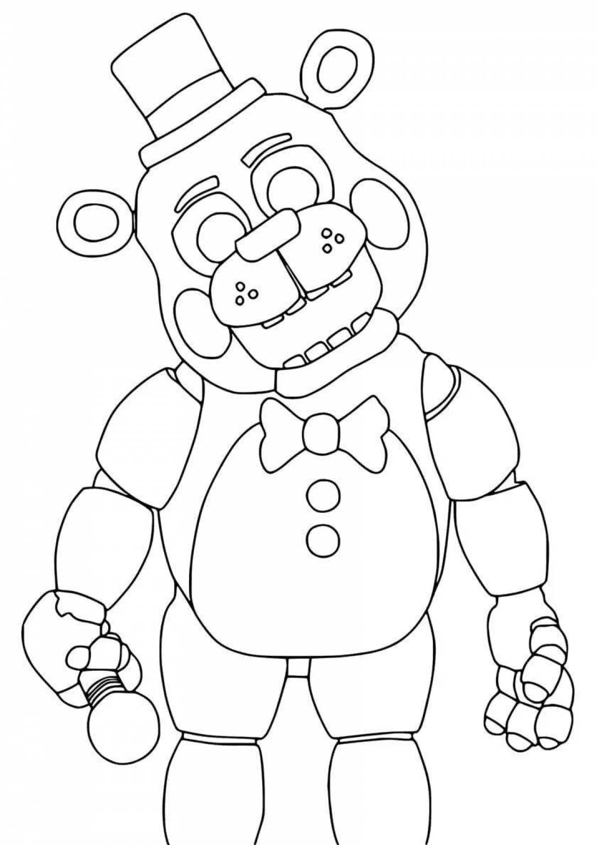 Great bonnie animatronic coloring book