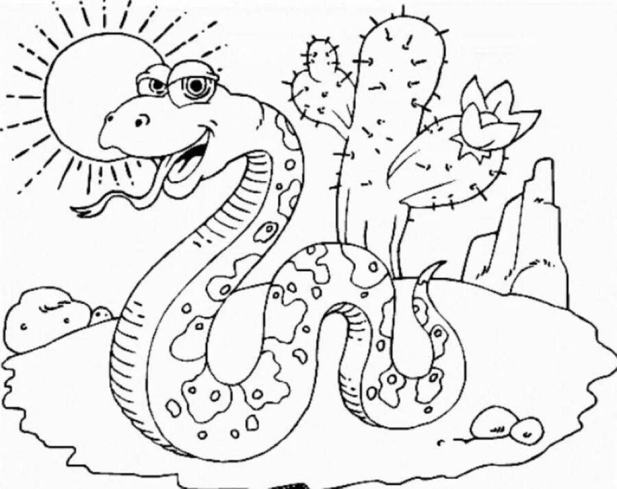 Intriguing animal coloring book for boys