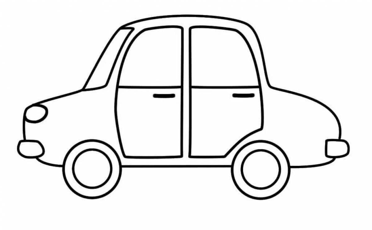 Славная транспортная раскраска для детей