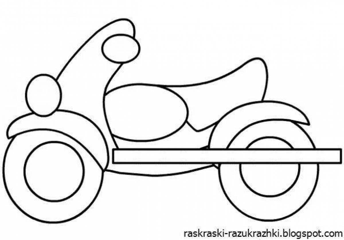 Dazzling transport coloring book for kids
