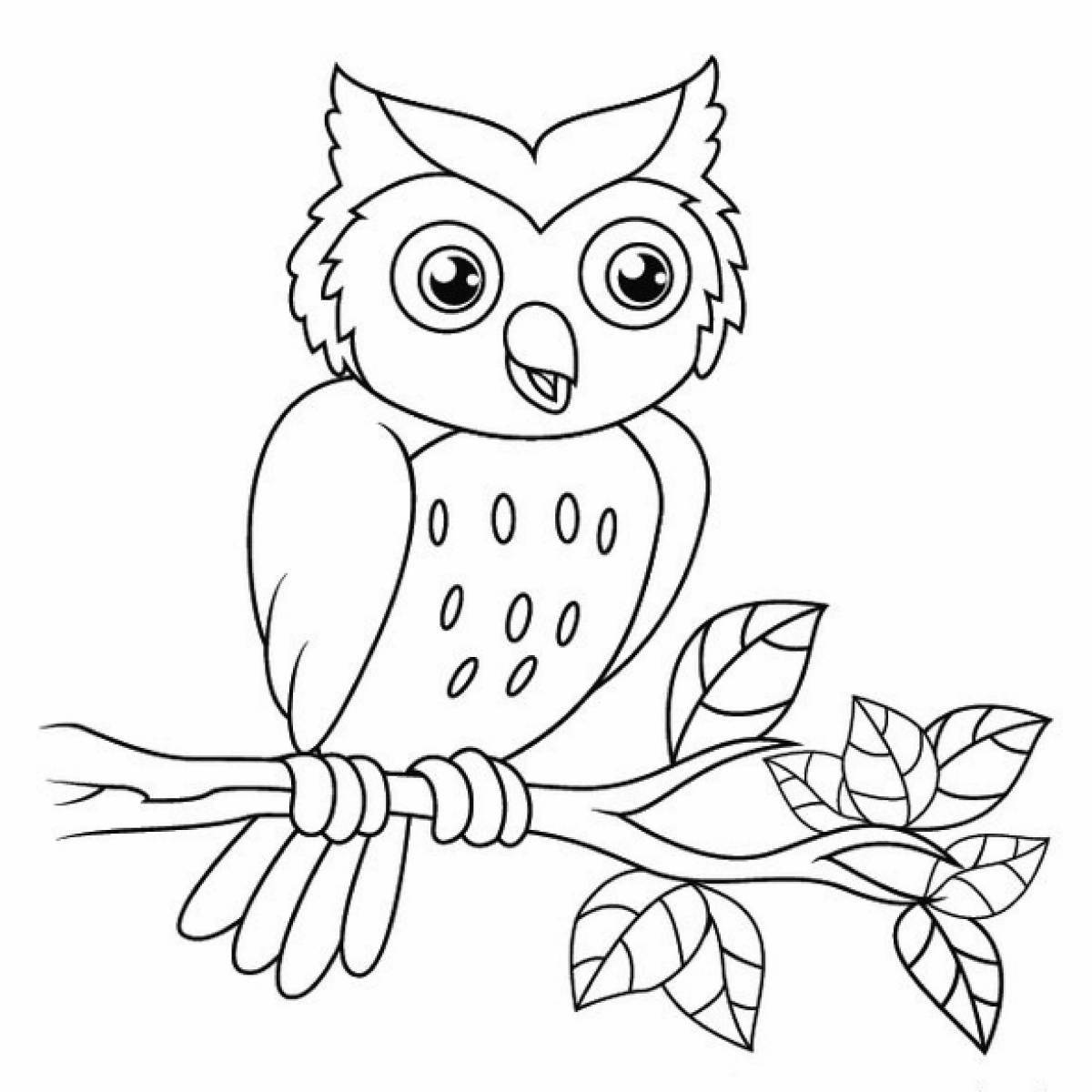 Awesome owl coloring pages for kids