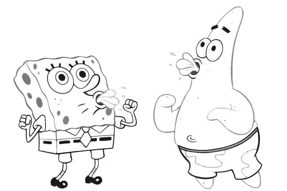 Spongebob and patrick's wonderful coloring book