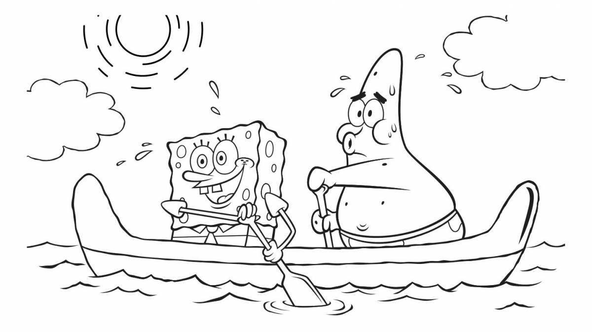 Spongebob and patrick live coloring