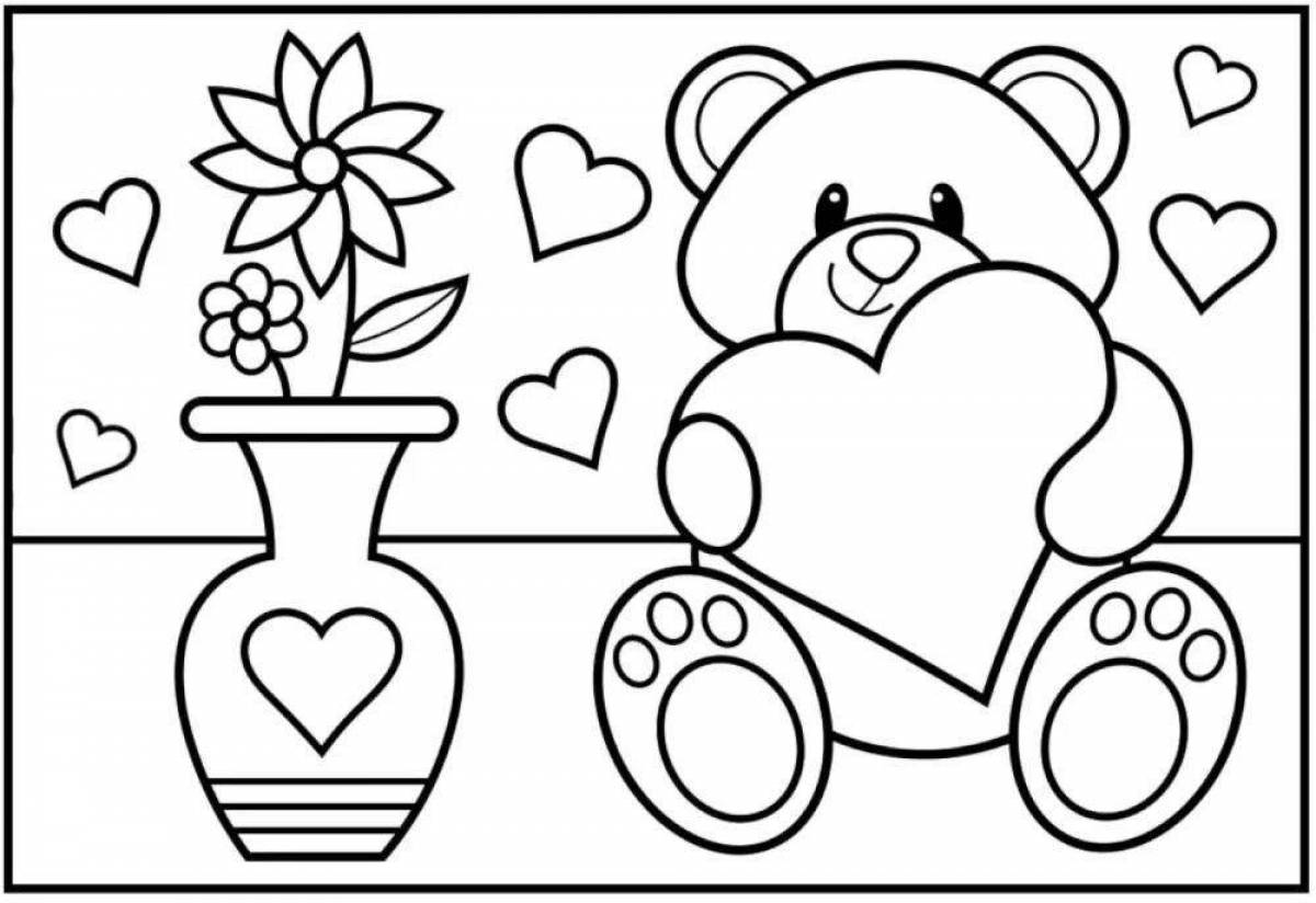 Fun coloring book for preschoolers 5-6 years old
