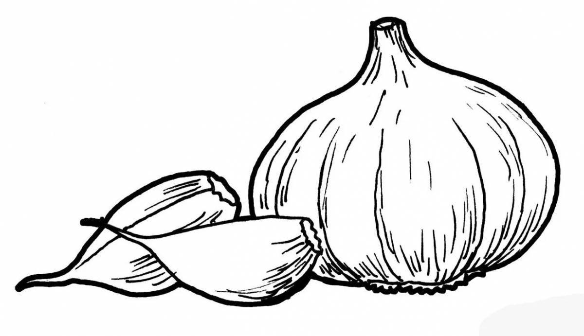 Coloring grand garlic