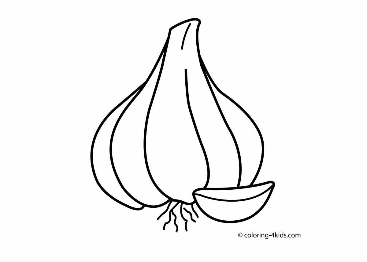 Stylish garlic coloring