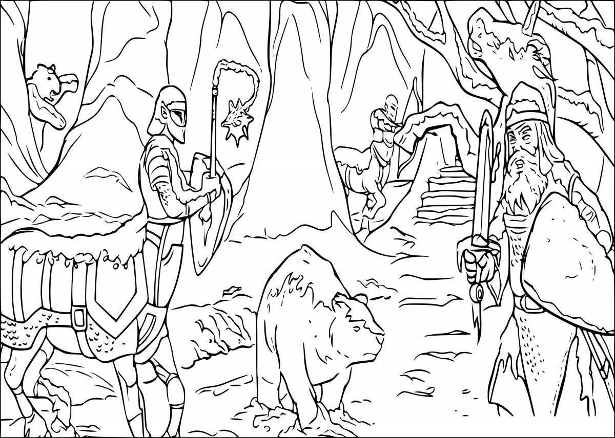 Tempting Chronicles of Narnia Coloring Page