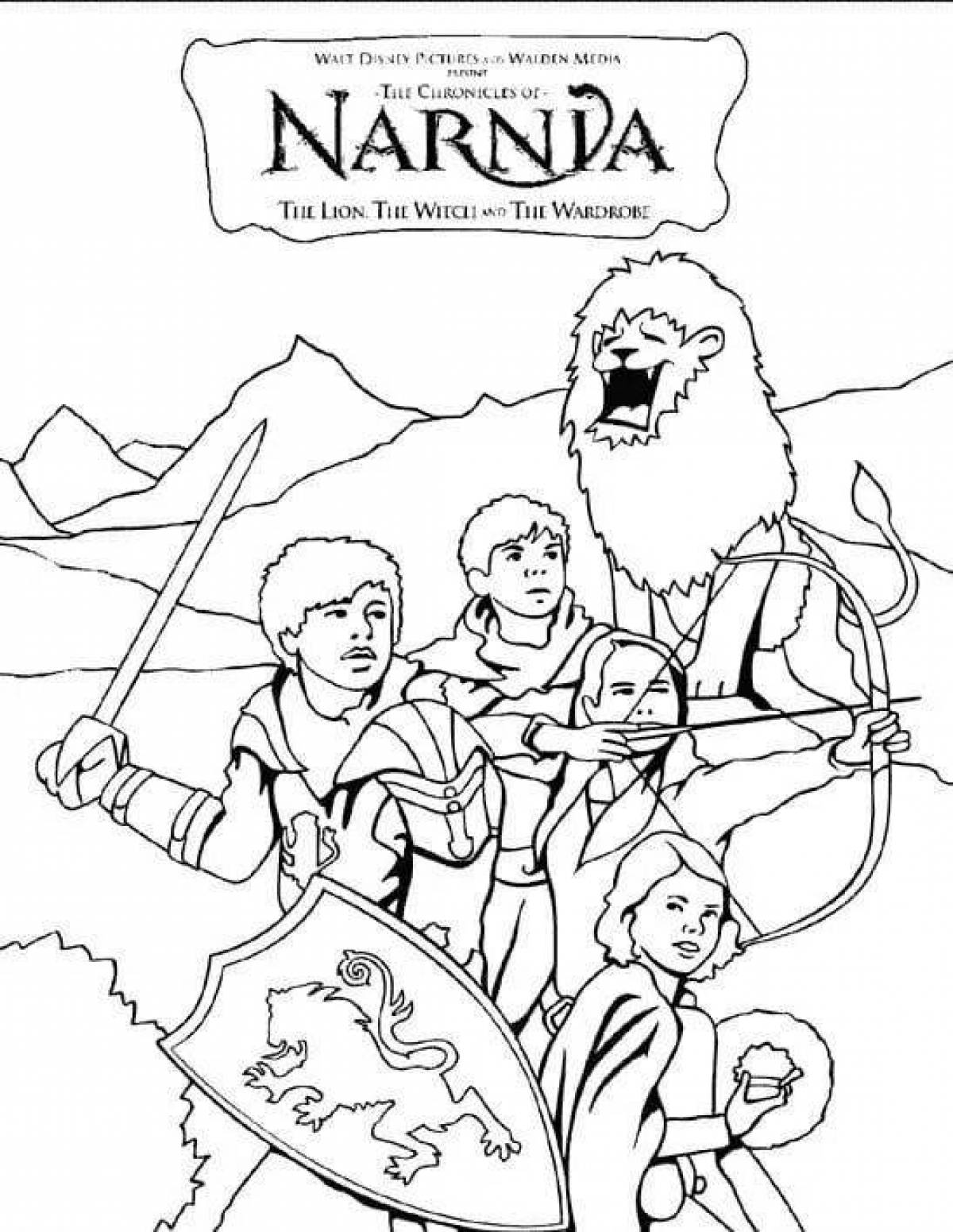 Adorable Chronicles of Narnia Coloring Page