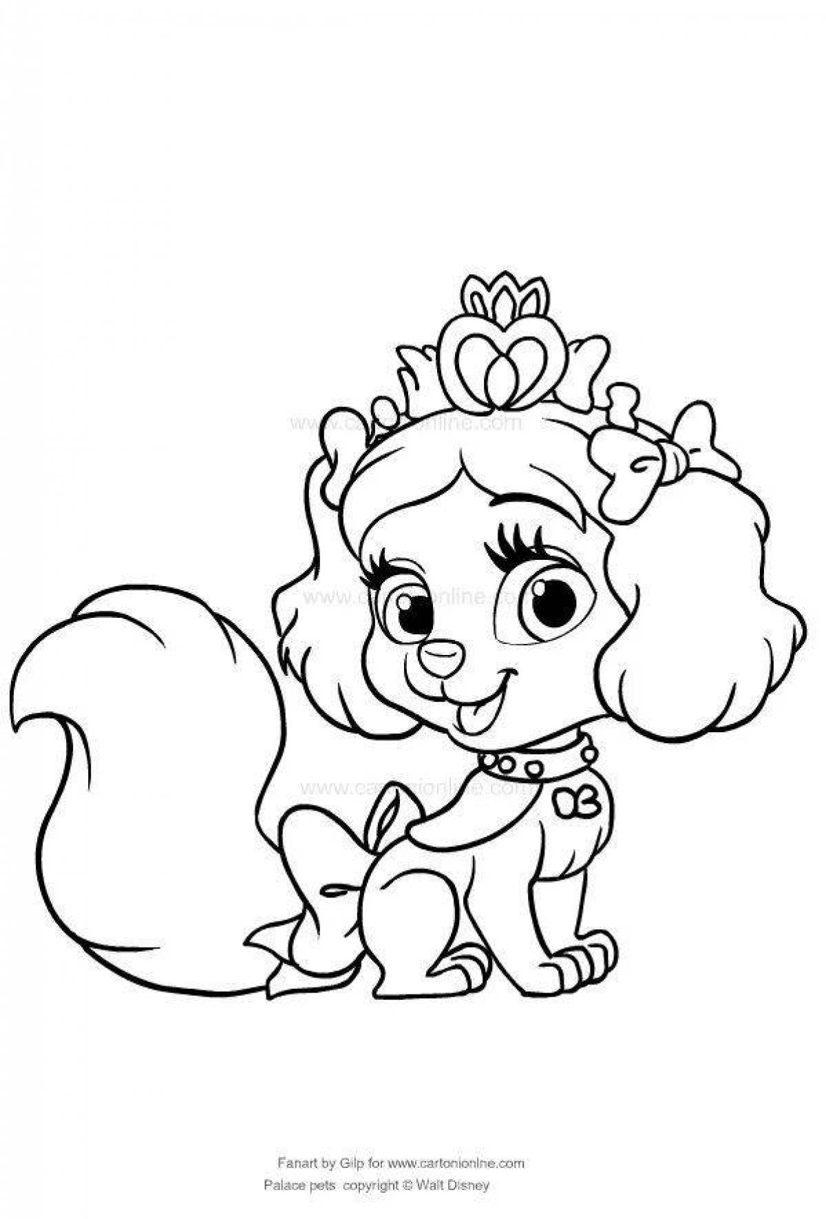 Adorable furry friends coloring pages