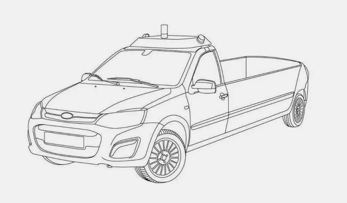 Lada largus coloring page