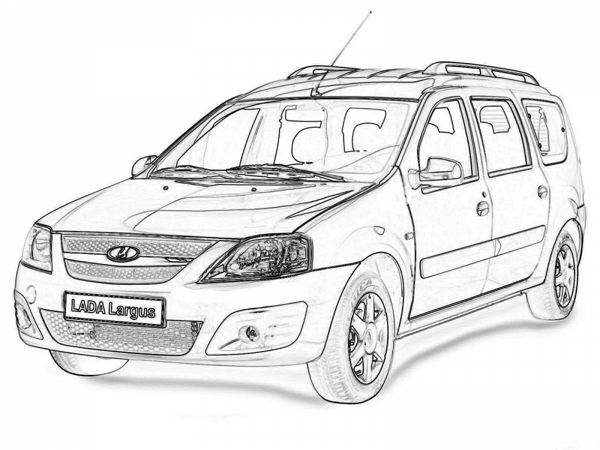 Photo Coloring exquisite Lada largus