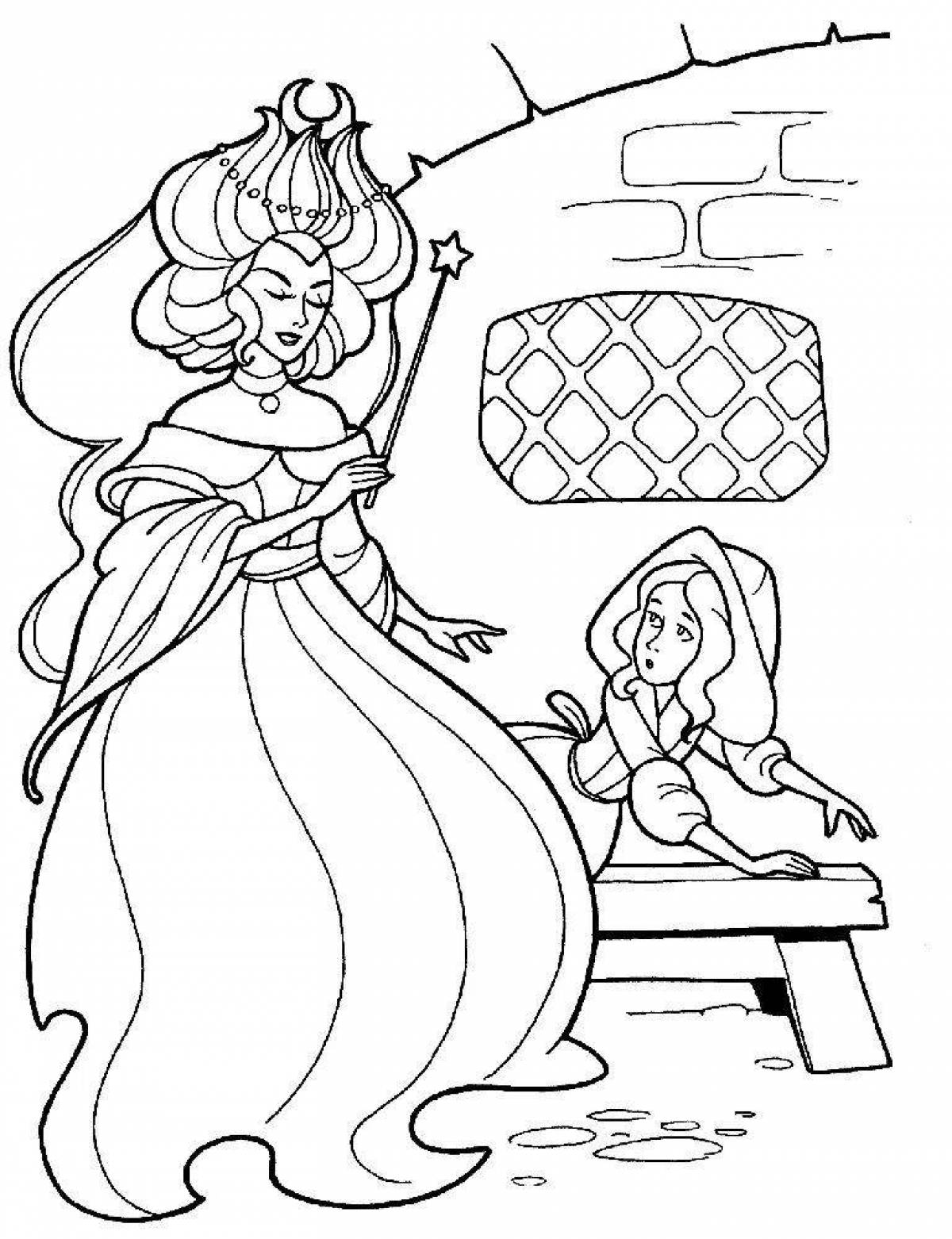 Magic coloring book from perrault's tales