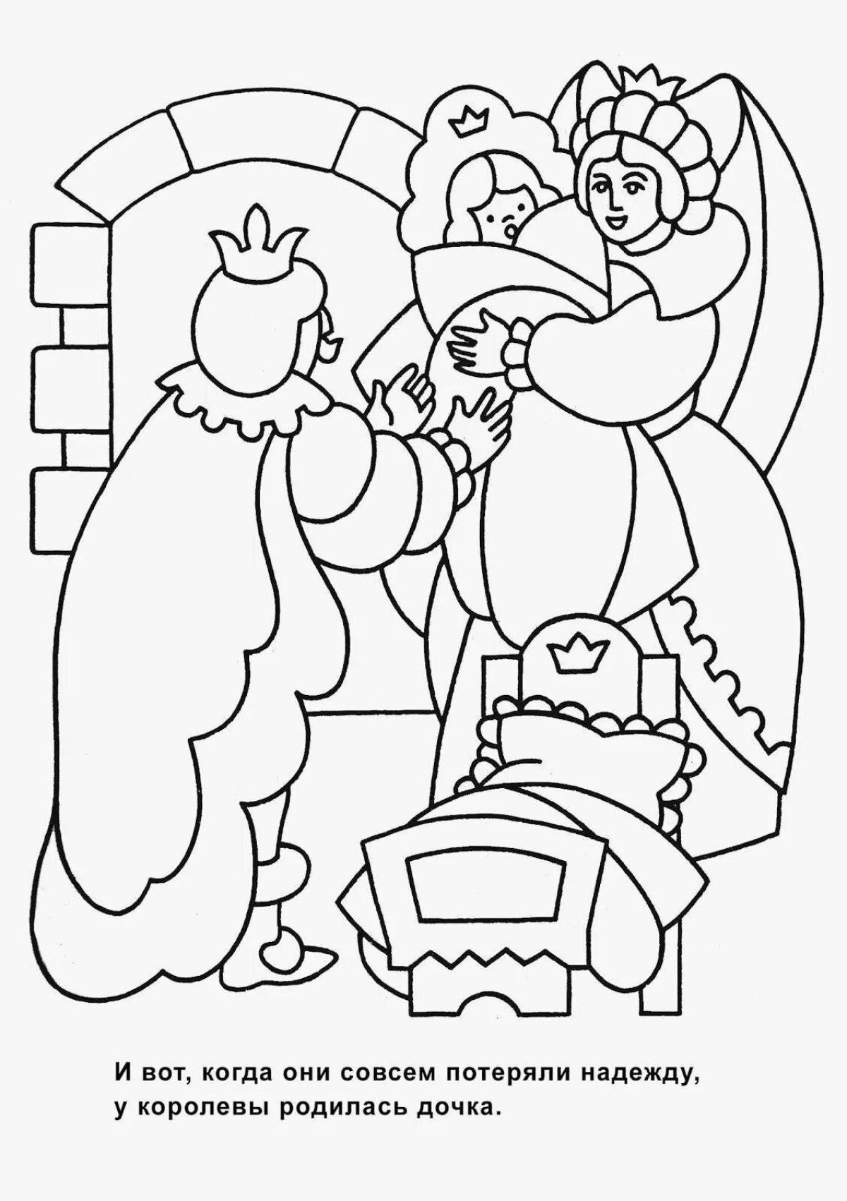 Shining coloring book from Perrault's tales