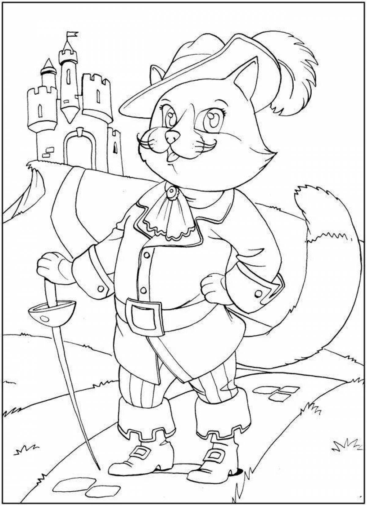 Coloring book with taste from perrault's tales