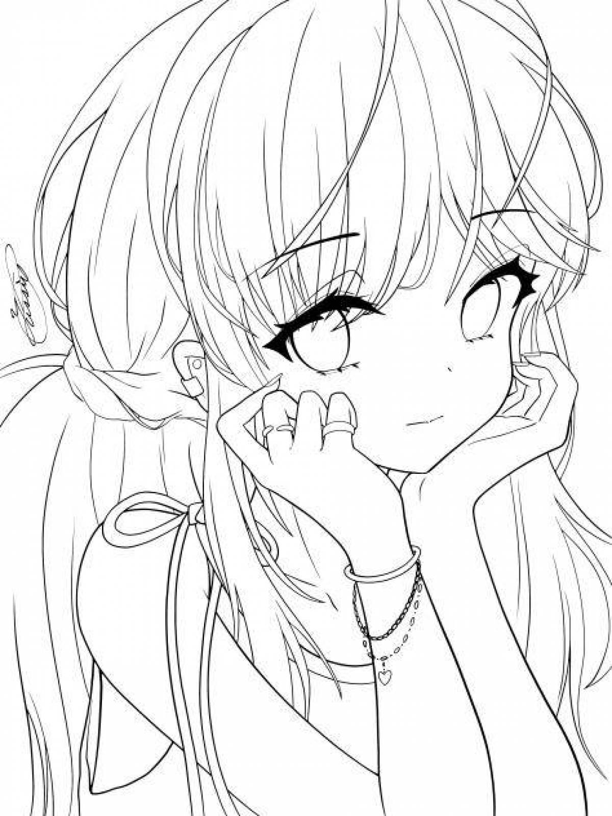 Cute ibis paint x coloring page