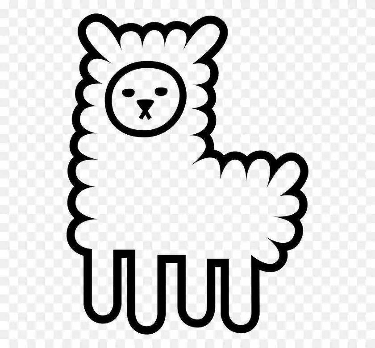 Раскраски Альпака - 70 фото