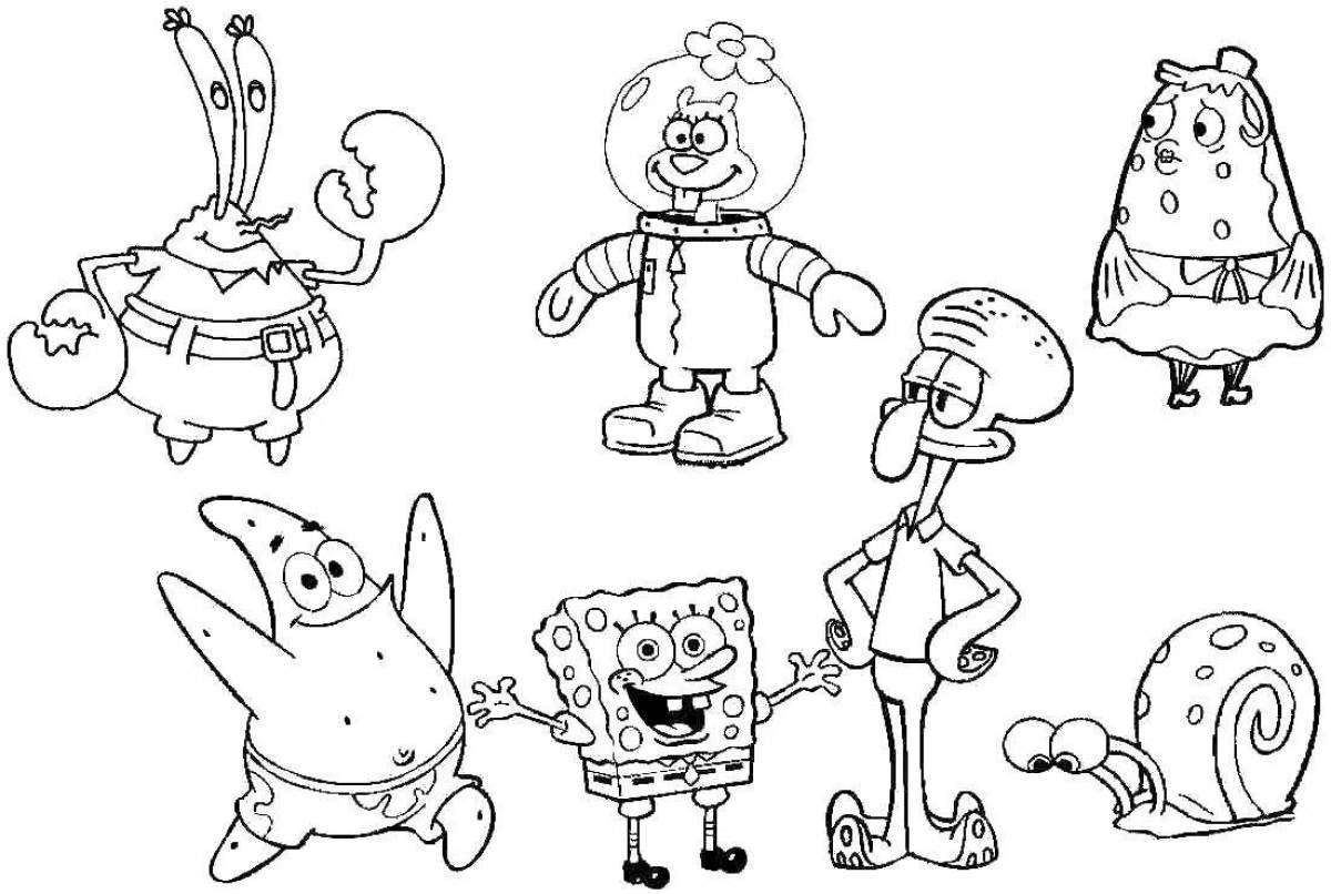 Spongebob coloring book #7
