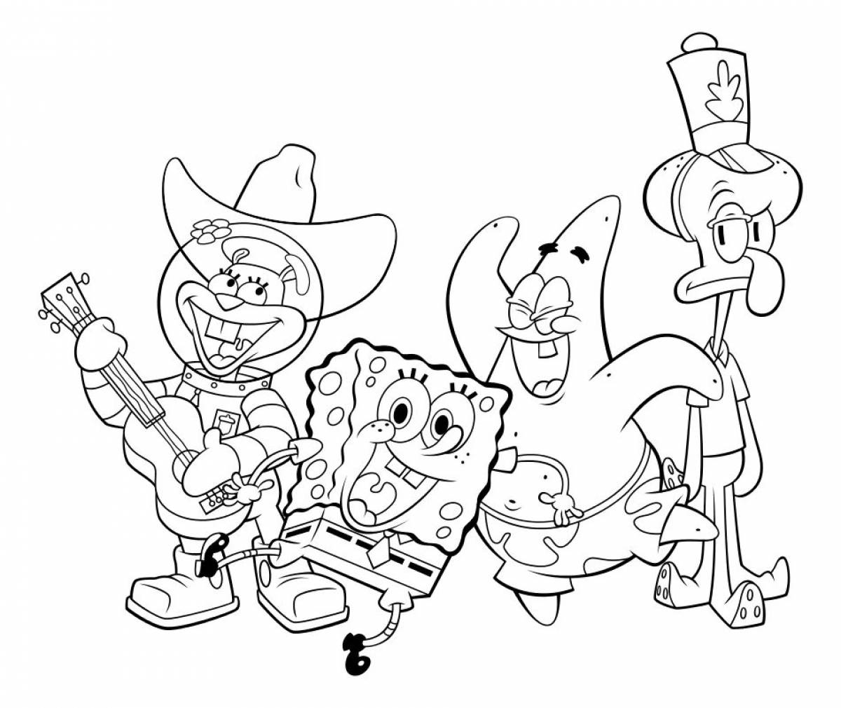 Spongebob coloring book #9