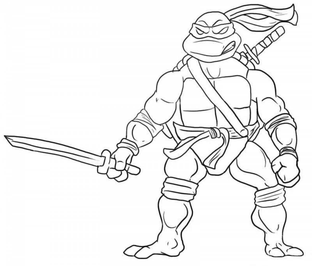 Amazing drawing of the Teenage Mutant Ninja Turtles