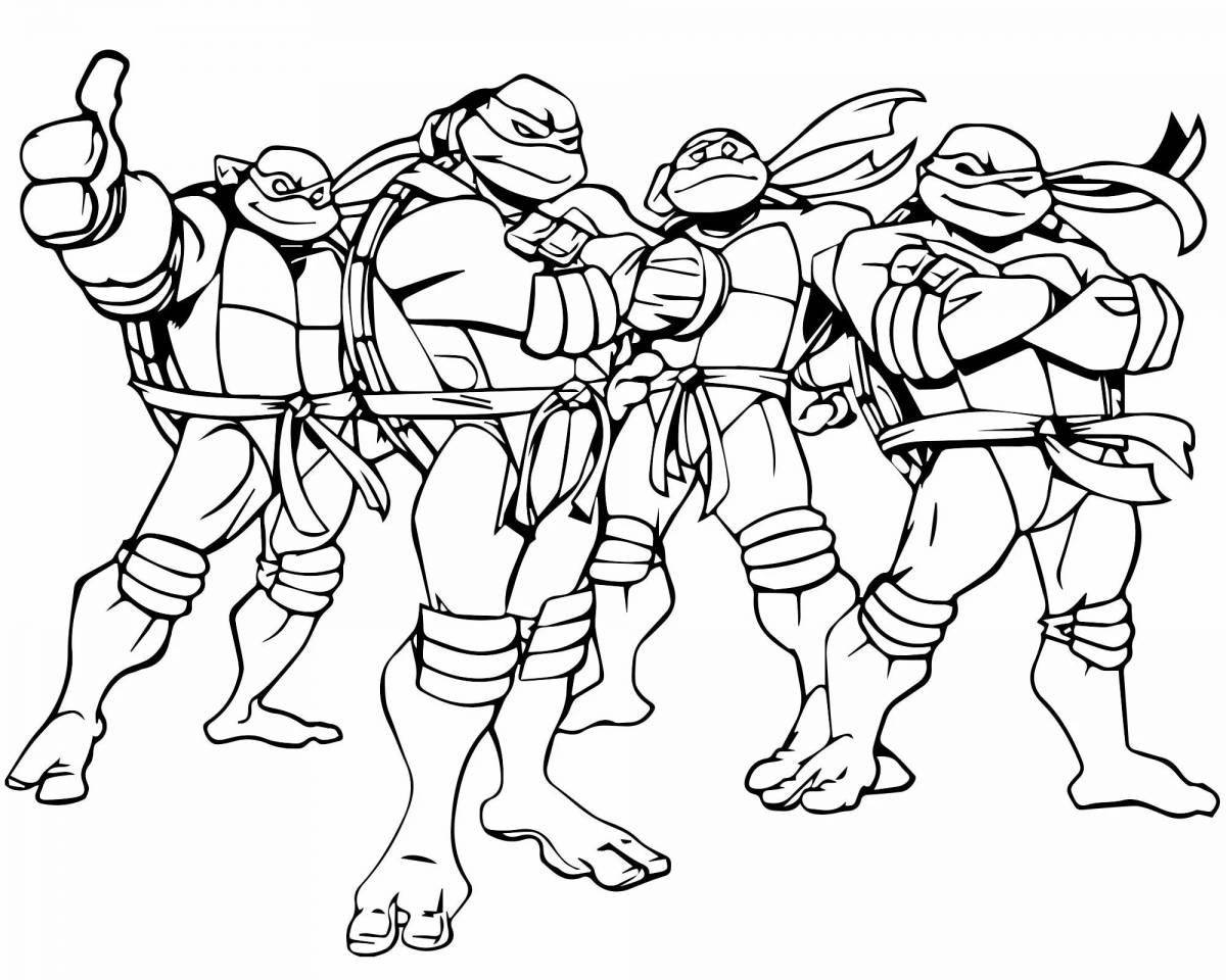 Famous drawings of Teenage Mutant Ninja Turtles