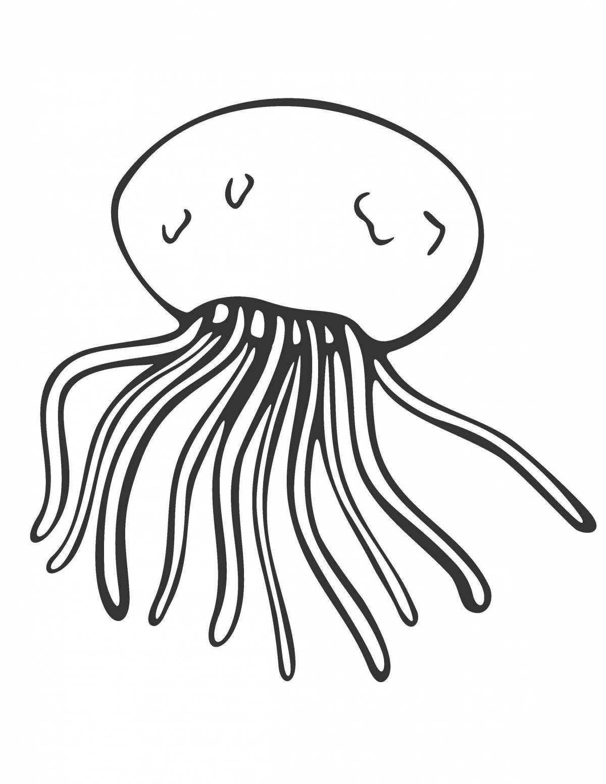 Amazing Jellyfish Coloring Pages for Kids