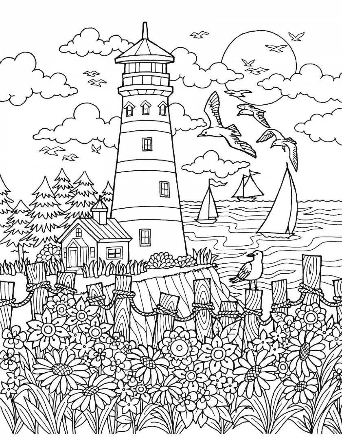 Sublime coloring page adult 18 природа