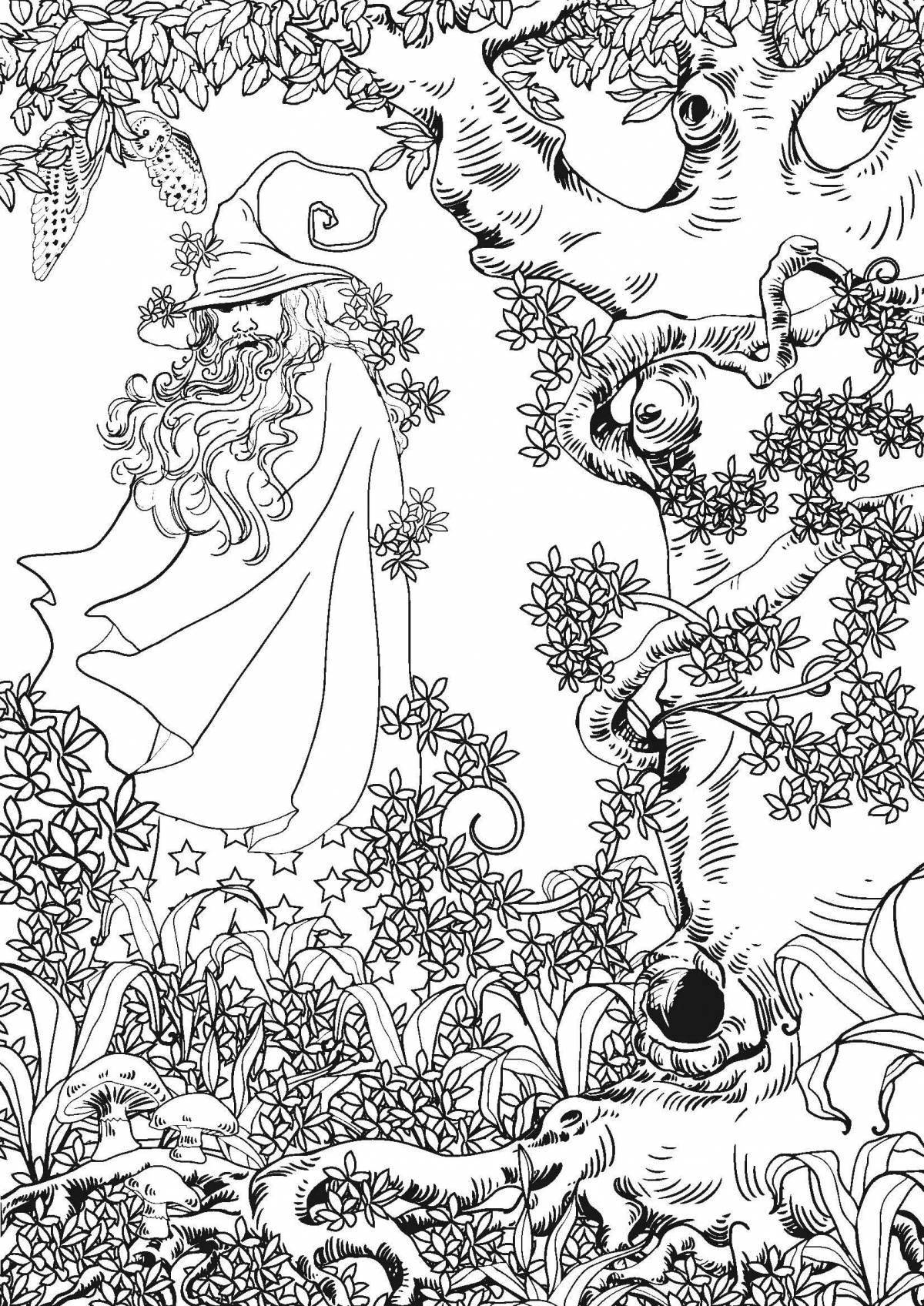 Glorious coloring page for adults 18 nature