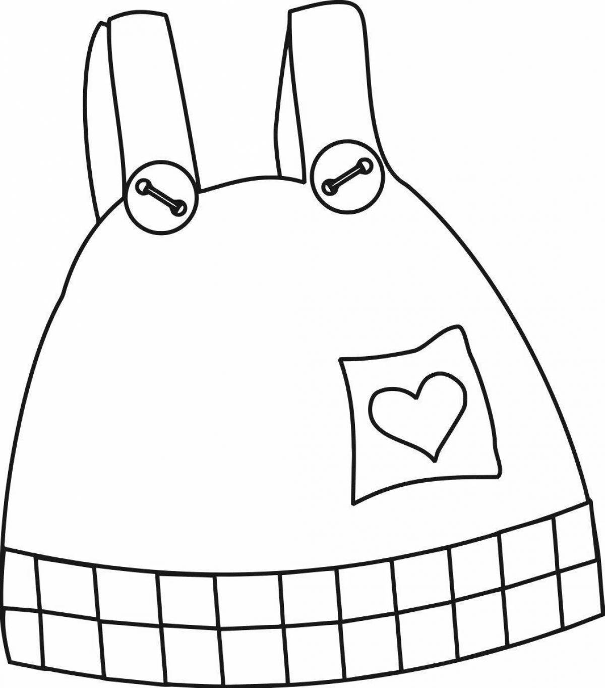 Lalafanfan duck coloring page with clothes