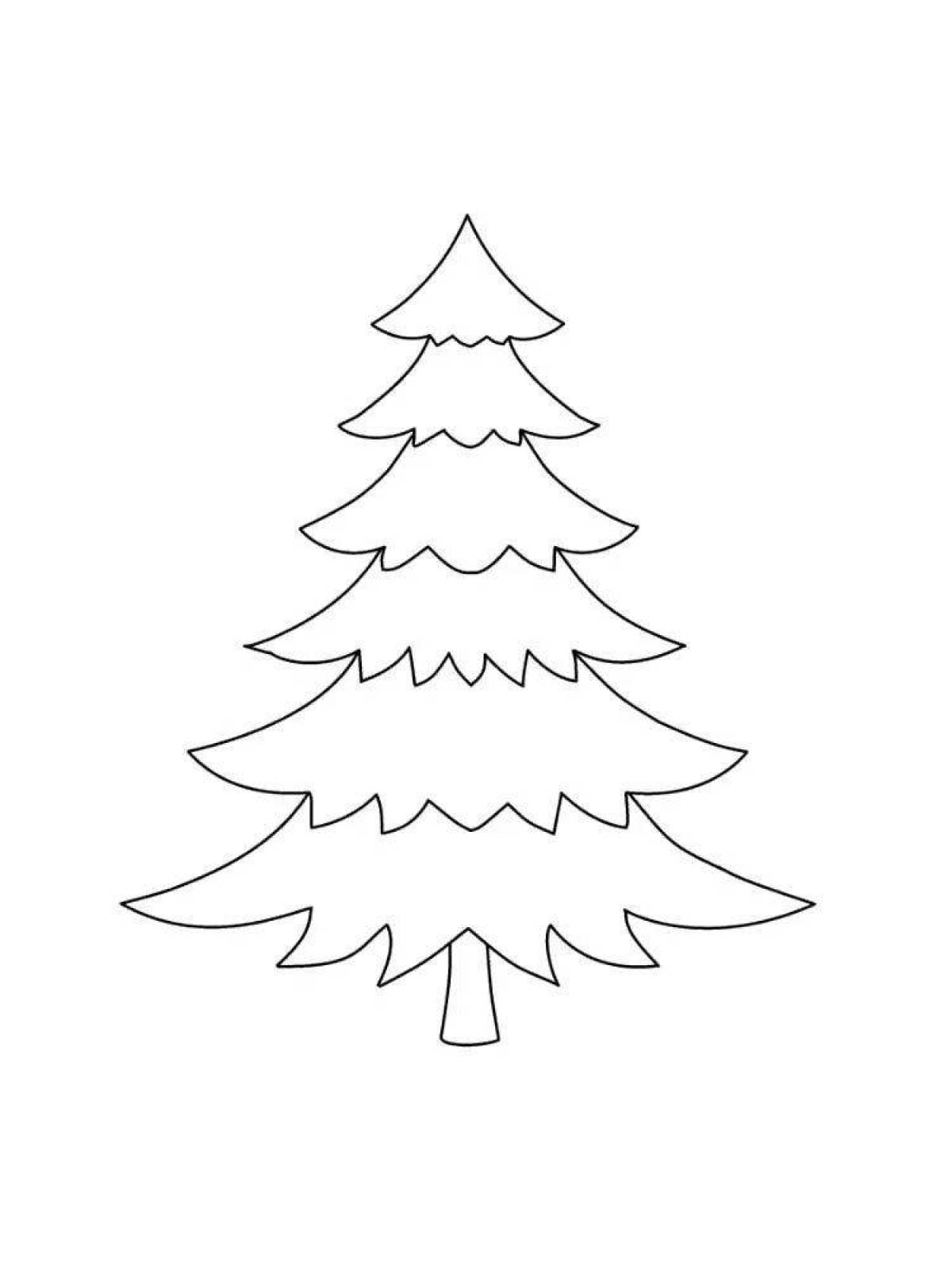 Amazing Christmas tree coloring book for kids