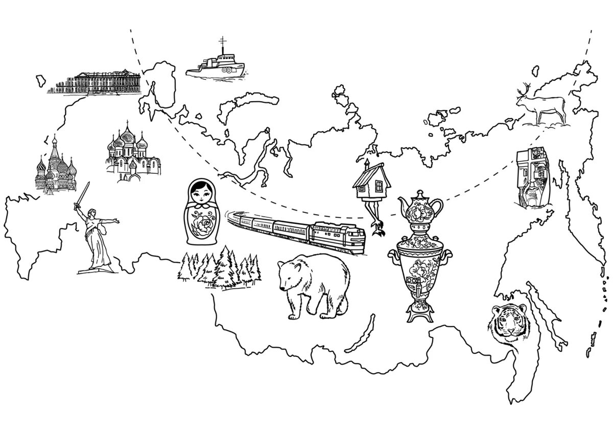 Фото Карта россии для детей #10