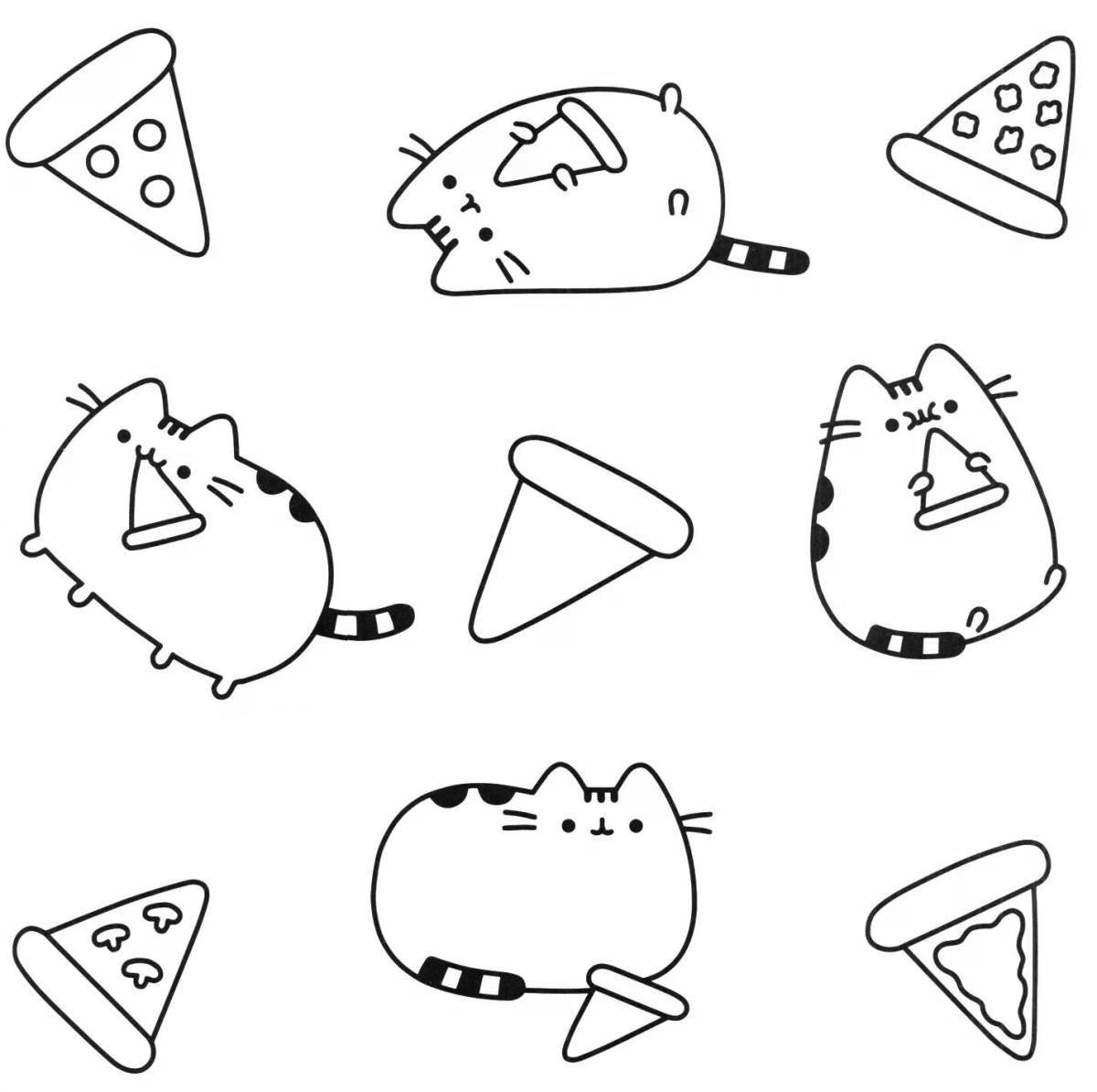 Fun coloring pages for stickers