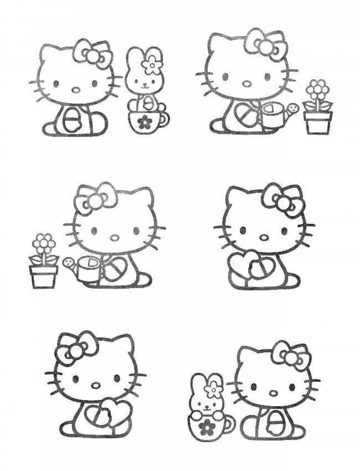 Trendy coloring pages for stickers