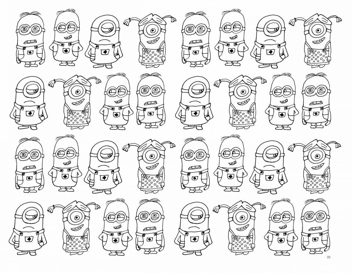 Creative sticker coloring pages